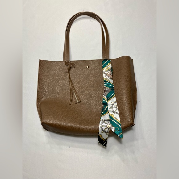 TOTE Women's Soft Faux Leather Tote Shoulder Bag Big Capacity Tassel Handbag - Picture 5 of 14